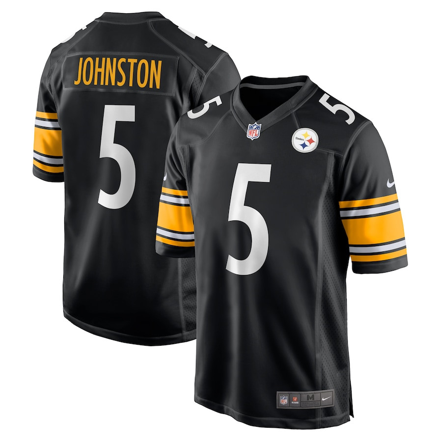 Cameron Johnston 5 Pittsburgh Steelers Game Men Jersey - Black JS6991 Saliibo