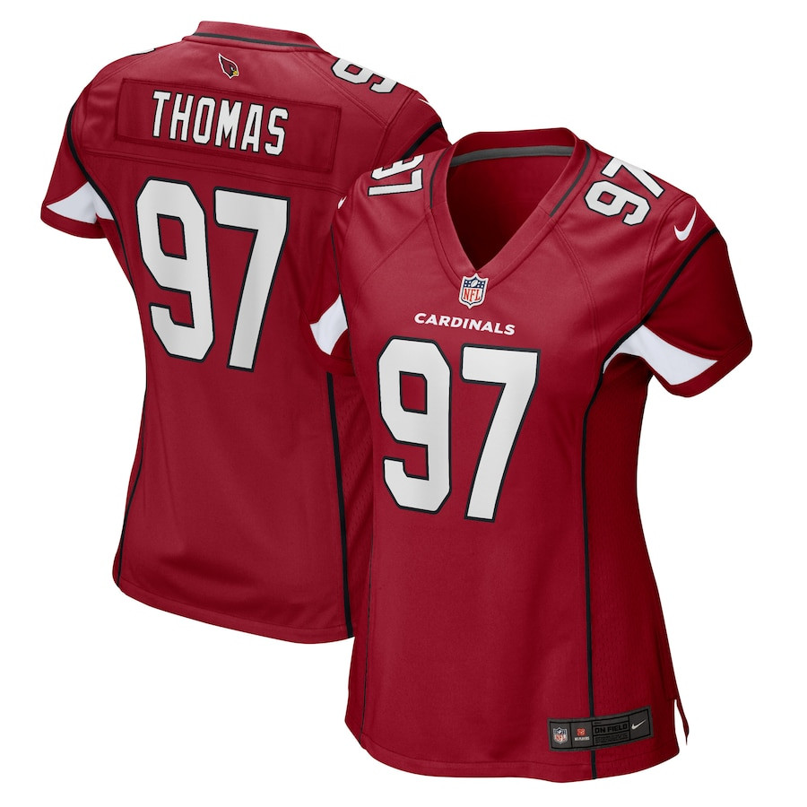 Cameron Thomas 97 Arizona Cardinals Women Game Jersey - Cardinal JS6452 Saliibo