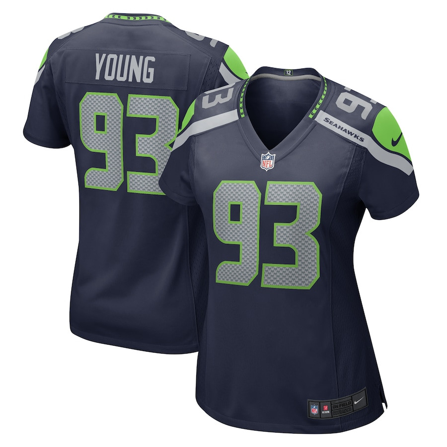 Cameron Young 93 Seattle Seahawks Women's Game Jersey - College Navy JS2630 Saliibo