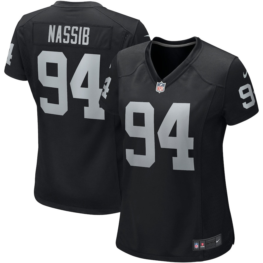 Carl Nassib 94 Las Vegas Raiders Women Game Jersey - Black JS3754 Saliibo