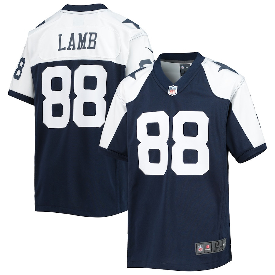 CeeDee Lamb 88 Dallas Cowboys YOUTH Alternate Team Game Jersey - Navy JS4982 Saliibo