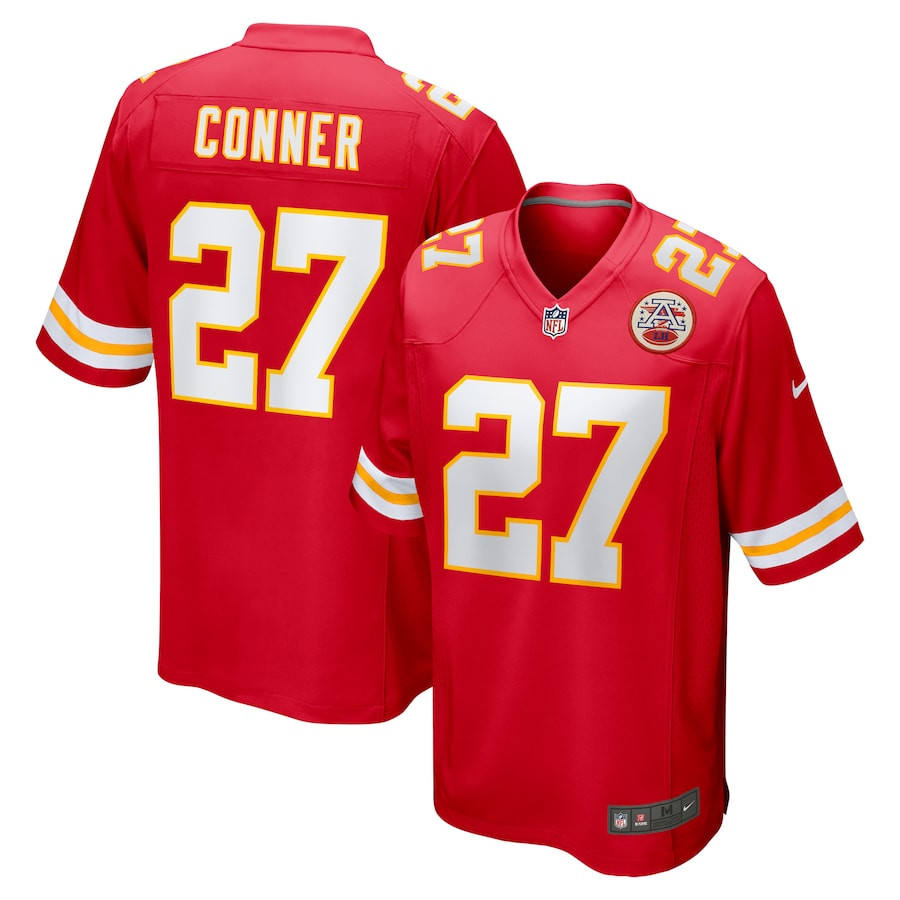 Chamarri Conner 27 Kansas City Chiefs Game Men Jersey - Red JS7872 Saliibo