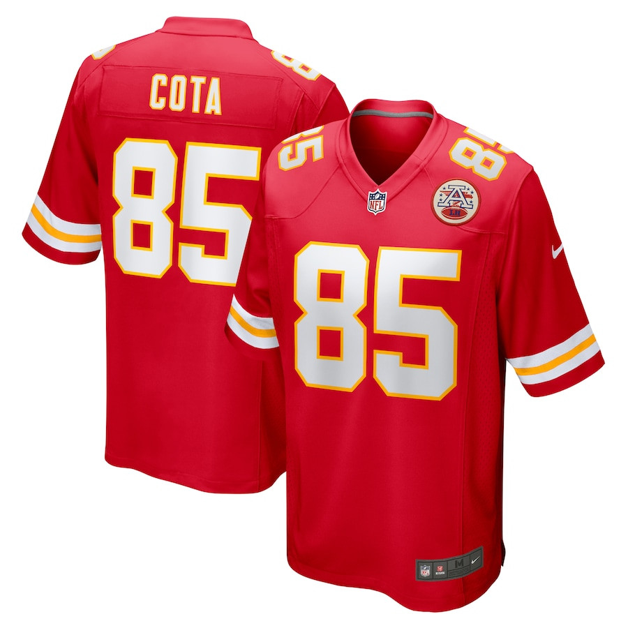 Chase Cota 85 Kansas City Chiefs Game Men Jersey - Red JS3069 Saliibo