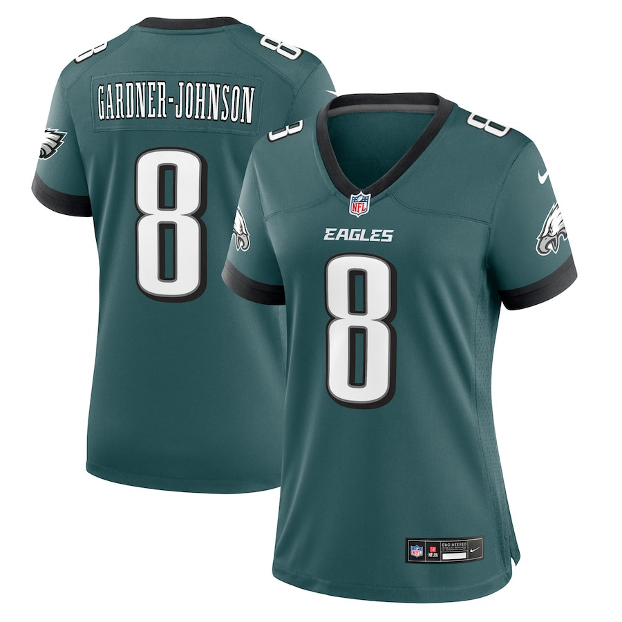Chauncey Gardner-Johnson 8 Philadelphia Eagles Women Game Jersey - Midnight Green JS1746 Saliibo