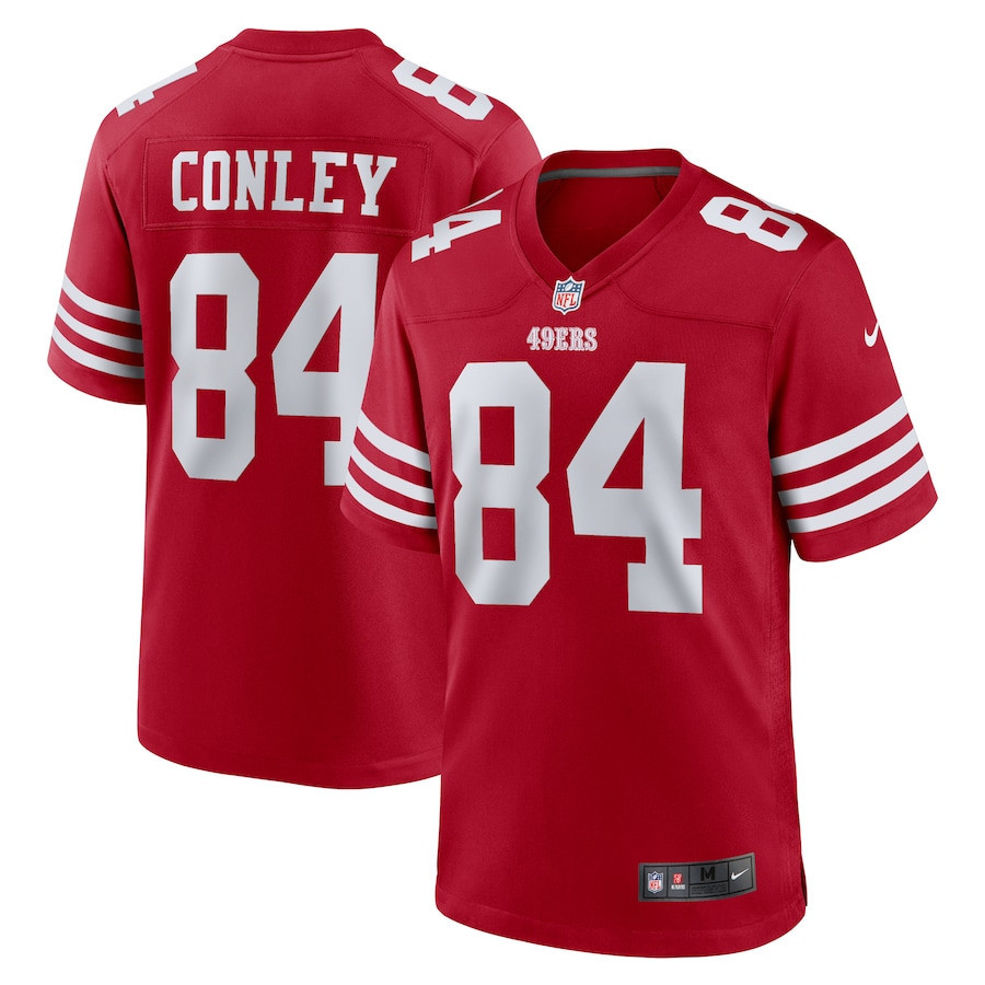 Chris Conley 84 San Francisco 49ers Game Men Jersey - Scarlet JS5349 Saliibo
