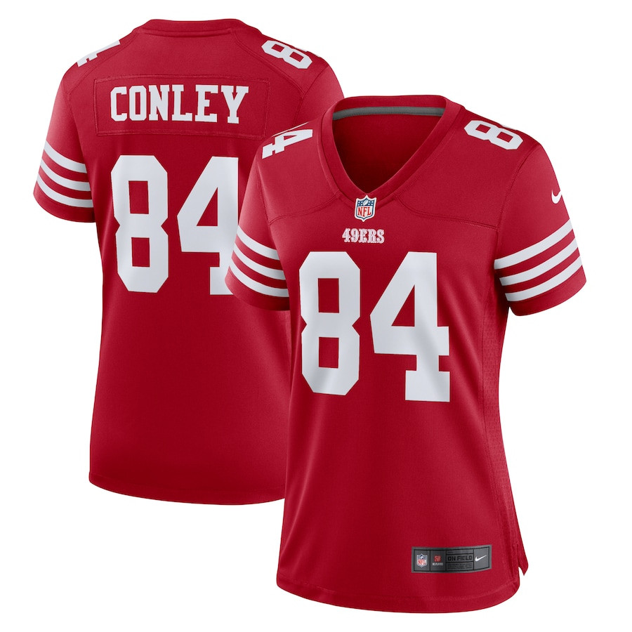 Chris Conley 84 San Francisco 49ers Women Game Jersey - Scarlet JS8006 Saliibo