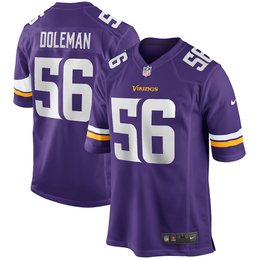 Chris Doleman 56 Minnesota Vikings Men Game Retired Jersey - Purple JS3533 Saliibo