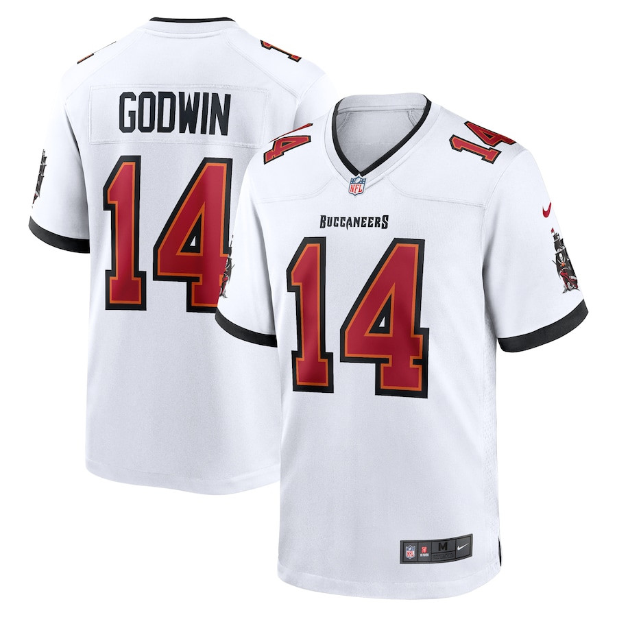 Chris Godwin 14 Tampa Bay Buccaneers Game Men Jersey - White JS8850 Saliibo