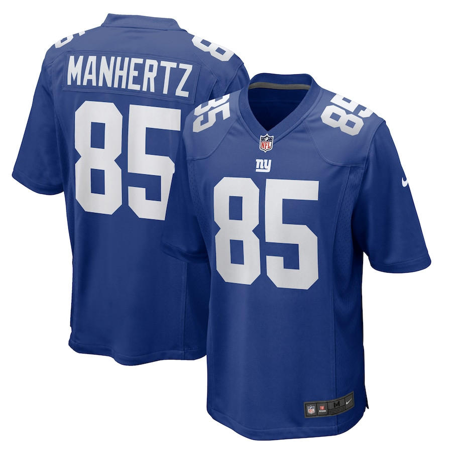 Chris Manhertz 85 New York Giants Team Game Men Jersey - Royal JS4394 Saliibo