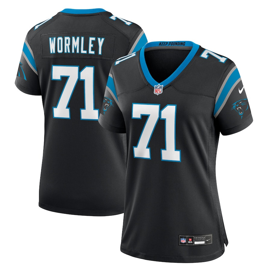 Chris Wormley 71 Carolina Panthers Women Game Jersey - Black JS2825 Saliibo