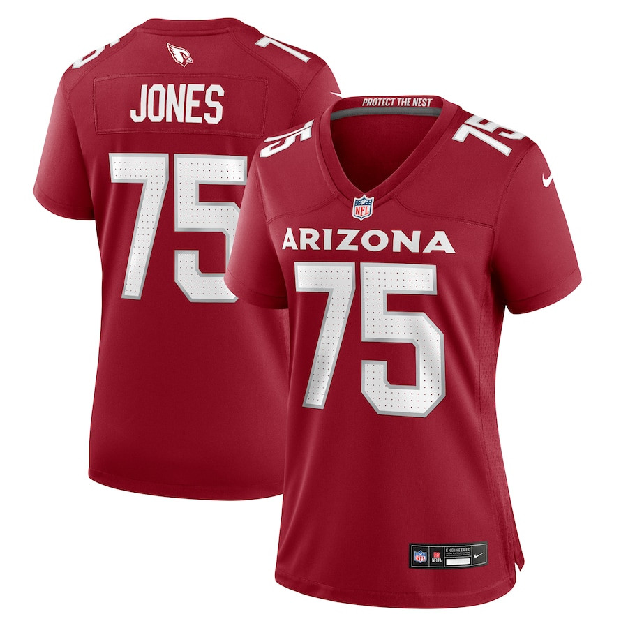 Christian Jones 75 Arizona Cardinals Women's Game Jersey - Cardinal JS5044 Saliibo