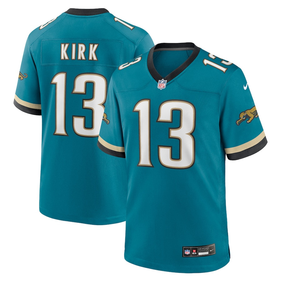 Christian Kirk 13 Jacksonville Jaguars Prowler Throwback Player Game Men Jersey - Teal JS1596 Saliibo