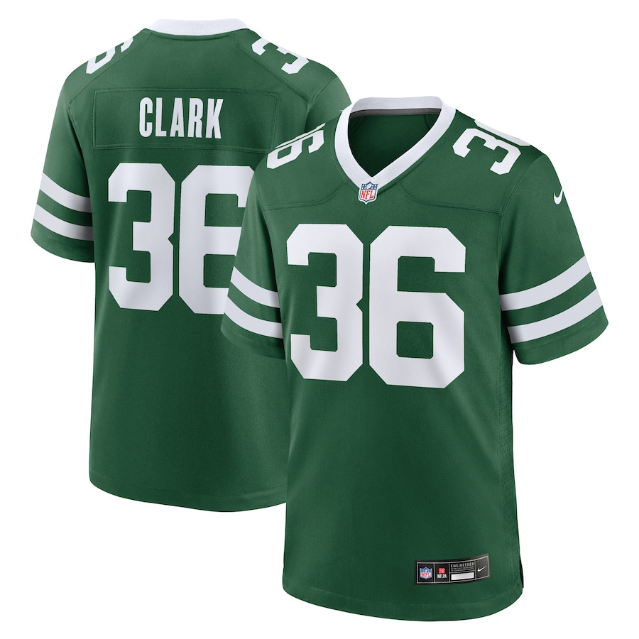 Chuck Clark 36 New York Jets Team Game Men Jersey - Legacy Green JS4167 Saliibo