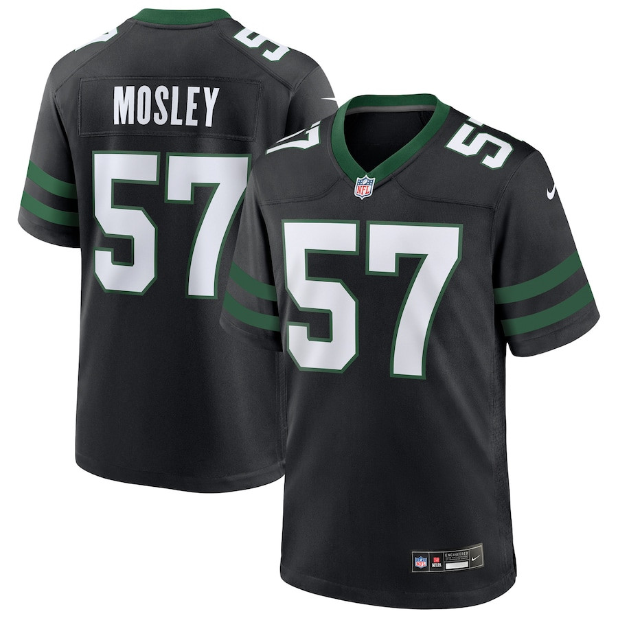 C.J. Mosley 57 New York Jets Alternate Game Men Jersey - Legacy Black JS9506 Saliibo