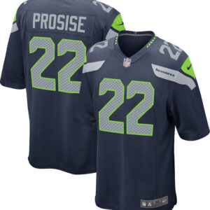 C.J. Prosise 22 Seattle Seahawks YOUTH Game Jersey - College Navy JS2403 Saliibo