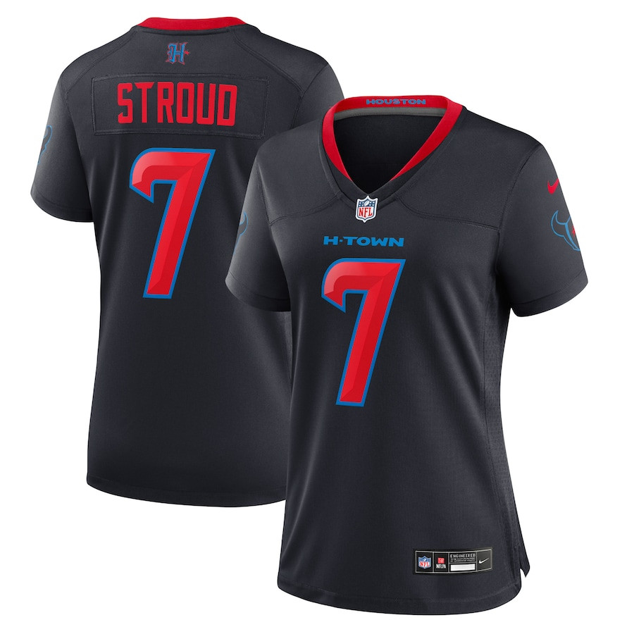 C.J. Stroud 7 Houston Texans Alternate Game Women Jersey - Navy JS3580 Saliibo