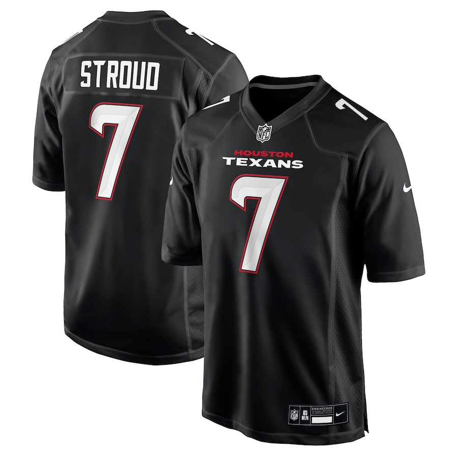 C.J. Stroud 7 Houston Texans Fashion Men Jersey - Carbon Black JS5314 Saliibo