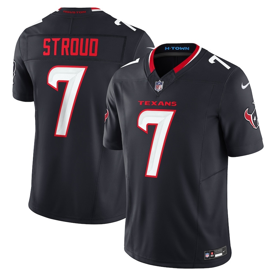 C.J. Stroud 7 Houston Texans Vapor F.U.S.E. Limited Jersey - Men, Navy JS6991 Saliibo