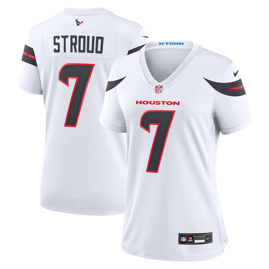 C.J. Stroud 7 Houston Texans Women Game Jersey - White JS6654 Saliibo