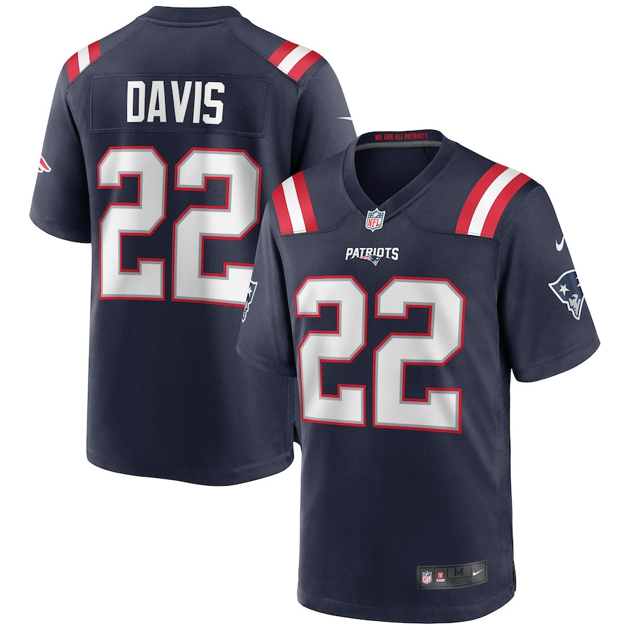 Cody Davis 22 New England Patriots Men Game Jersey - Navy JS2234 Saliibo