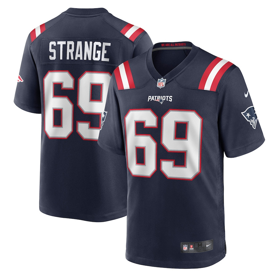 Cole Strange 69 New England Patriots Men Game Jersey - Navy JS5189 Saliibo