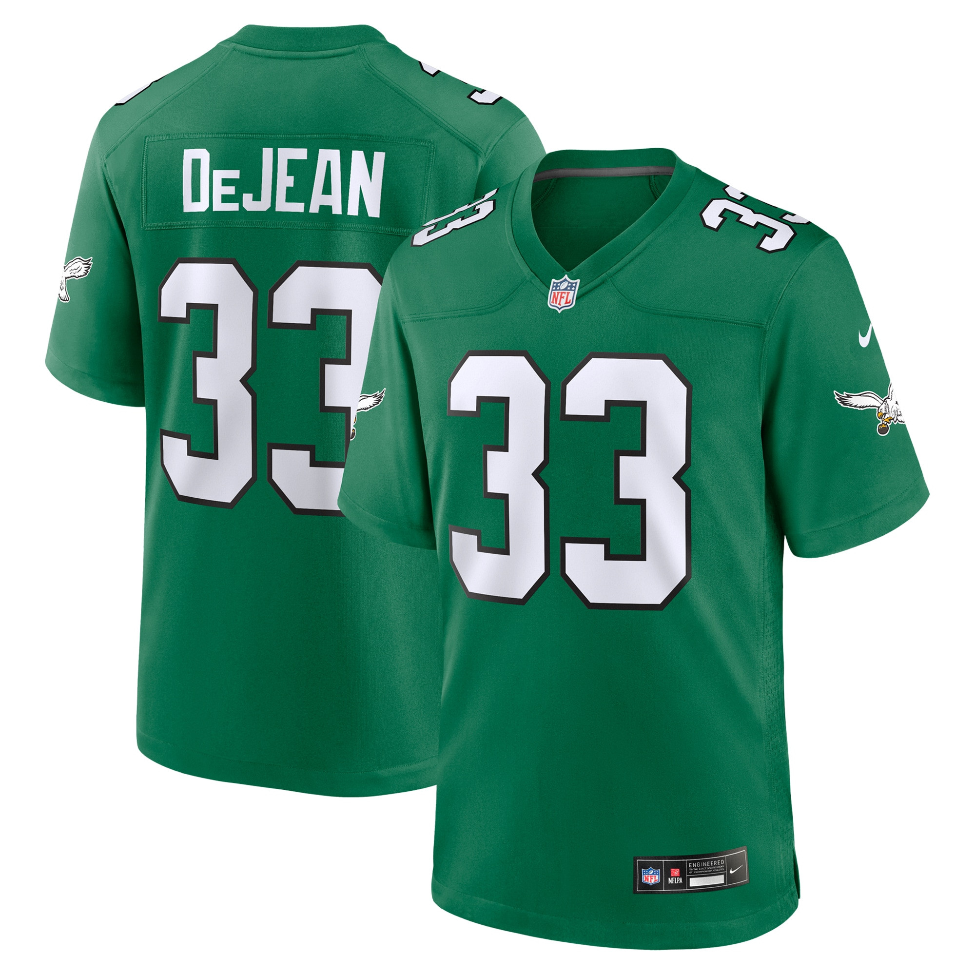 Cooper DeJean 33 Philadelphia Eagles Alternate Game Men Jersey - Kelly Green JS4632 Saliibo