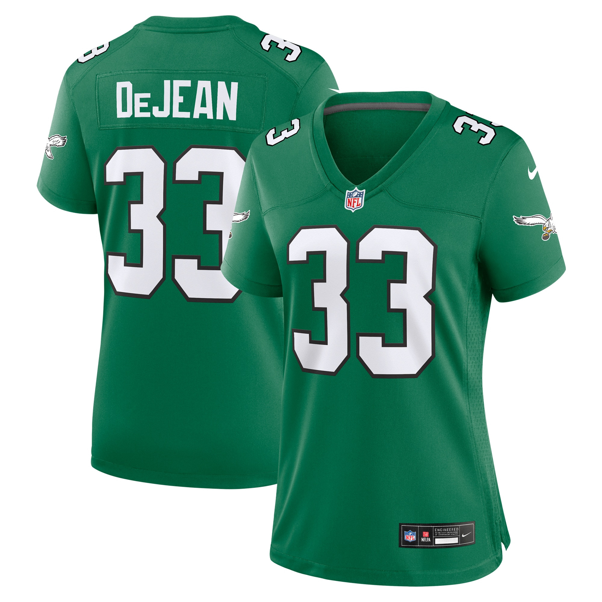 Cooper DeJean 33 Philadelphia Eagles Women's Alternate Game Jersey - Kelly Green JS9329 Saliibo