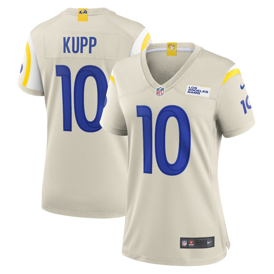 Cooper Kupp 10 Los Angeles Rams Women Game Jersey - Bone JS3284 Saliibo