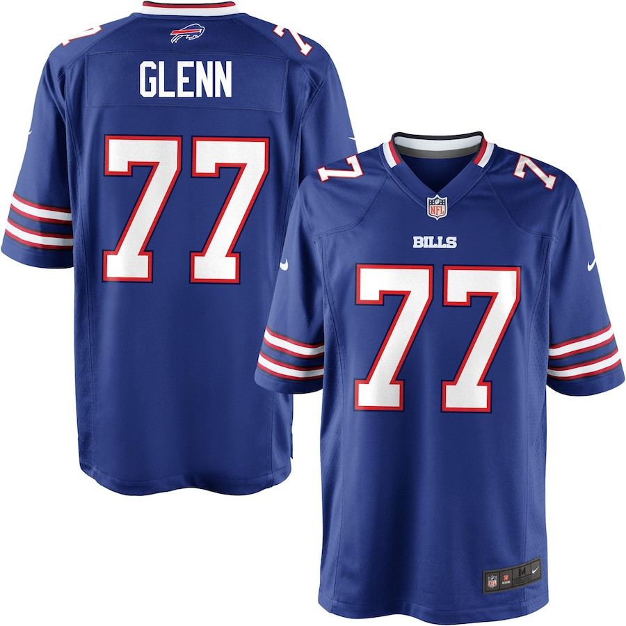 Cordy Glenn 77 Buffalo Bills YOUTH Team Color Game Jersey JS7031 Saliibo