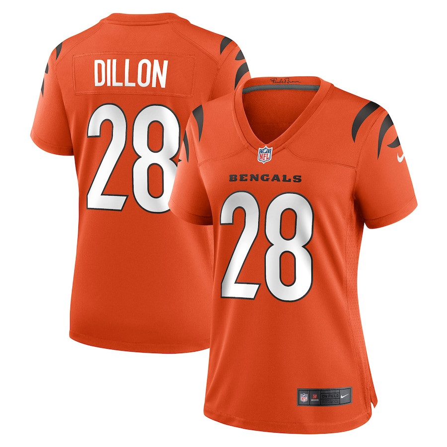 Corey Dillon 28 Cincinnati Bengals Women Retired Game Jersey - Orange JS3177 Saliibo