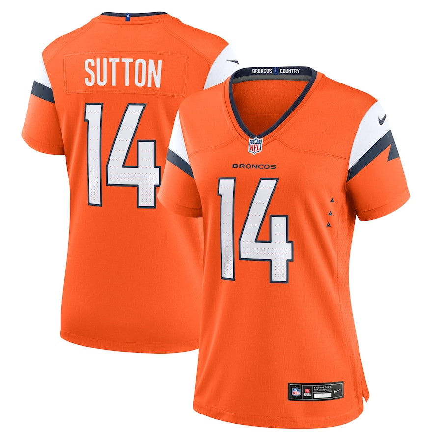 Courtland Sutton 14 Denver Broncos Women Game Jersey - Orange JS4424 Saliibo