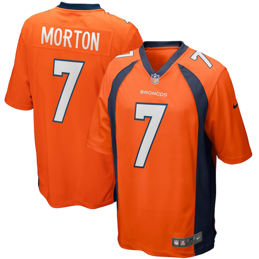 Craig Morton 7 Denver Broncos Men Game Retired Jersey - Orange JS3898 Saliibo