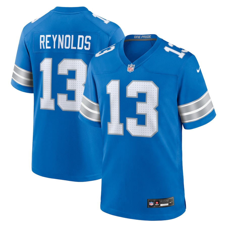 Craig Reynolds 13 Detroit Lions Team Game Men Jersey - Blue JS6758 Saliibo