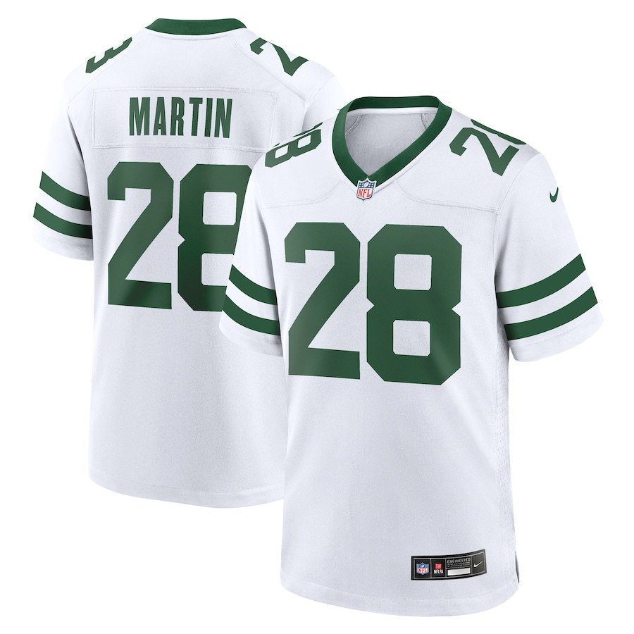 Curtis Martin 28 New York Jets Game Jersey Retired Player - Men White JS7688 Saliibo