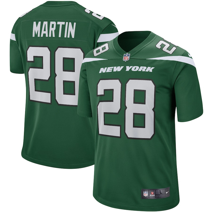 Curtis Martin 28 New York Jets Men Game Retired Jersey - Gotham Green JS5595 Saliibo