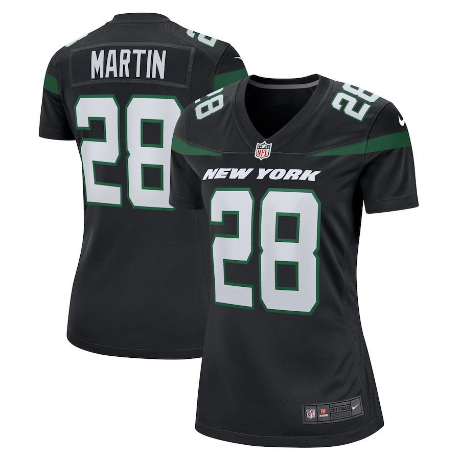 Curtis Martin 28 New York Jets Women Retired Jersey - Black JS4725 Saliibo
