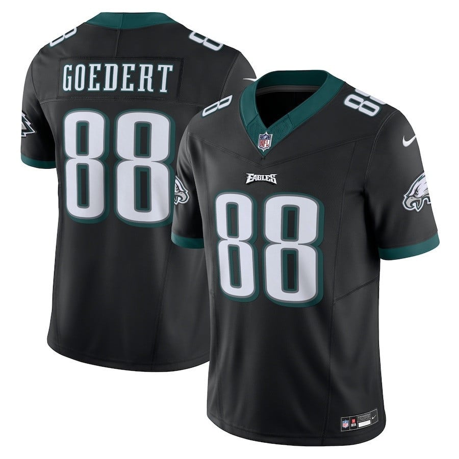 Dallas Goedert 88 Philadelphia Eagles Vapor F.U.S.E. Limited Jersey - Black JS6205 Saliibo