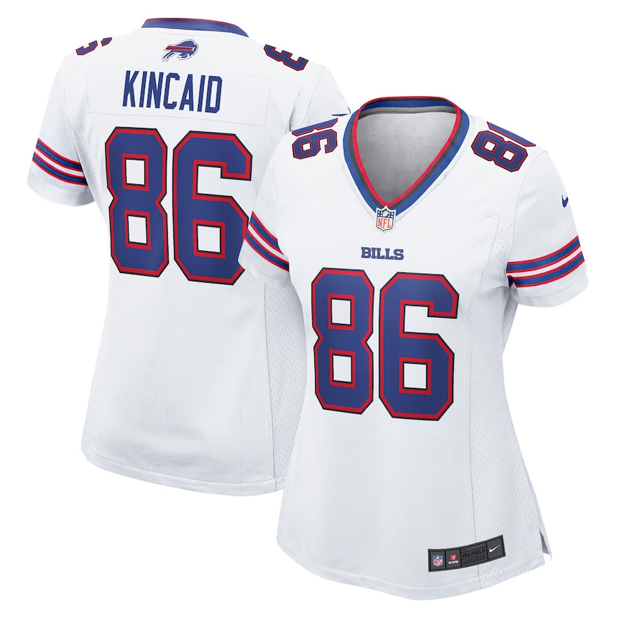Dalton Kincaid 86 Buffalo Bills Women's Game Jersey - White JS3153 Saliibo
