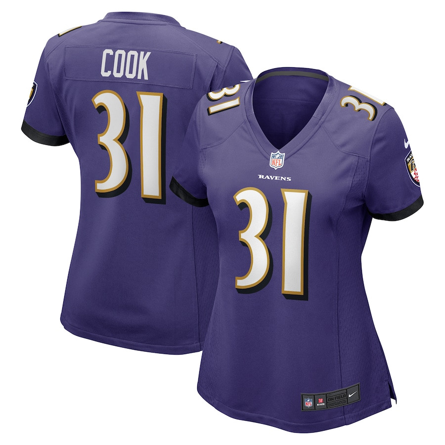 Dalvin Cook 31 Baltimore Ravens Women Game Jersey - Purple JS7553 Saliibo