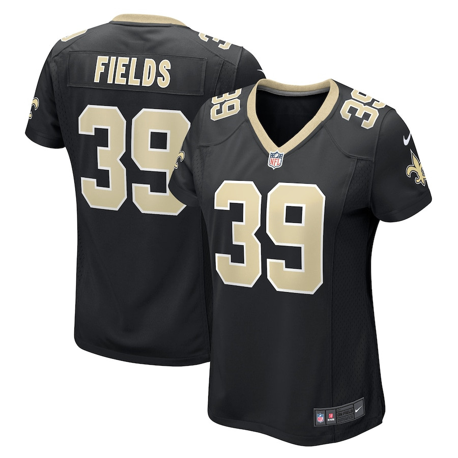 DaMarcus Fields 39 New Orleans Saints Women Game Jersey - Black JS4990 Saliibo