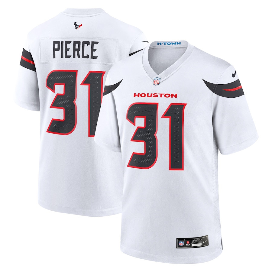 Dameon Pierce 31 Houston Texans Game Jersey - Men, White JS2654 Saliibo