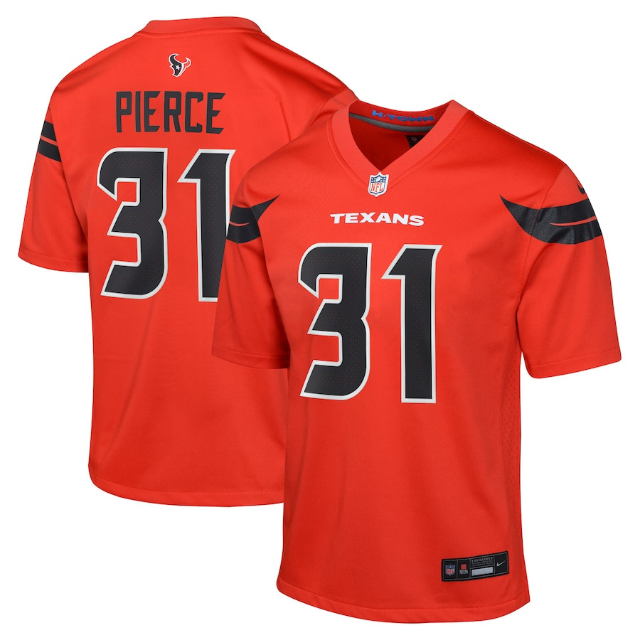 Dameon Pierce 31 Houston Texans Youth Alternate Game Jersey - Red JS2584 Saliibo