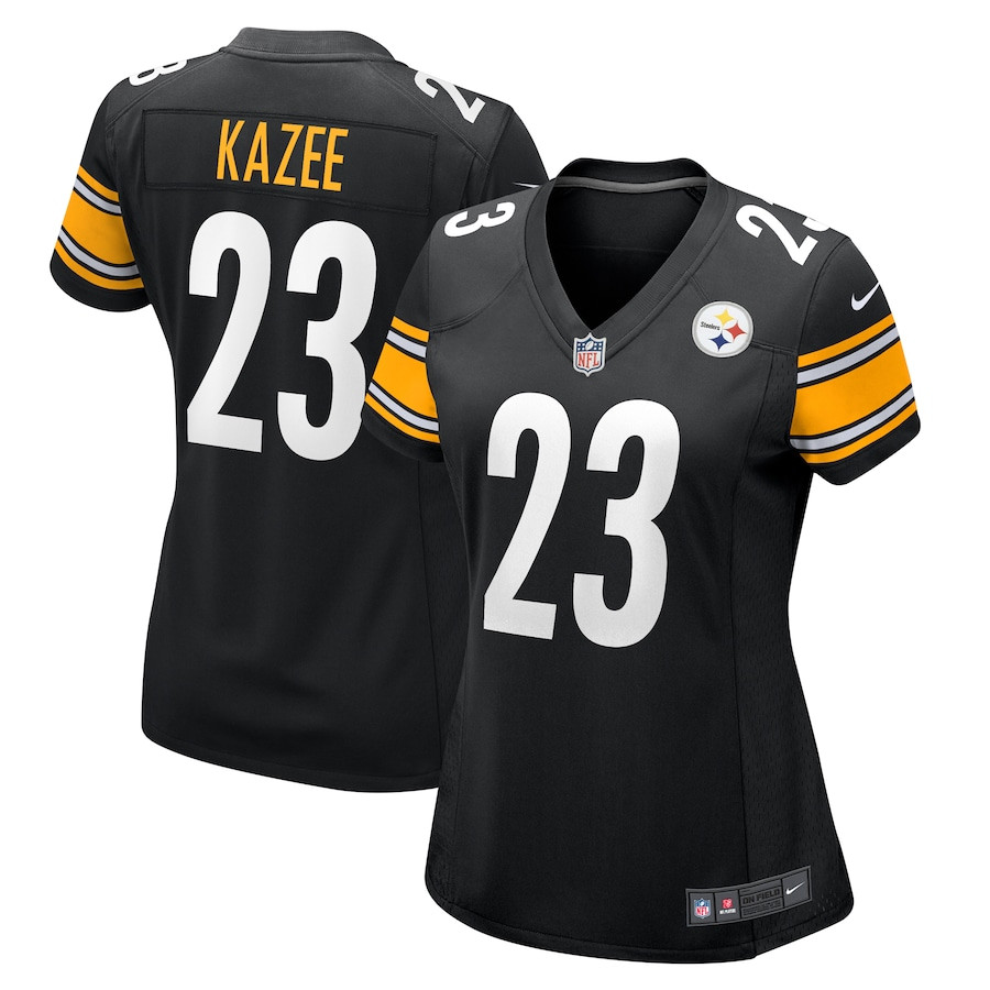 Damontae Kazee 23 Pittsburgh Steelers Women Game Jersey - Black JS5660 Saliibo