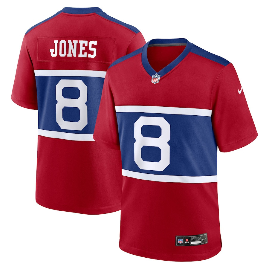 Daniel Jones 8 New York Giants Alternate Game Men Jersey - Century Red JS4932 Saliibo