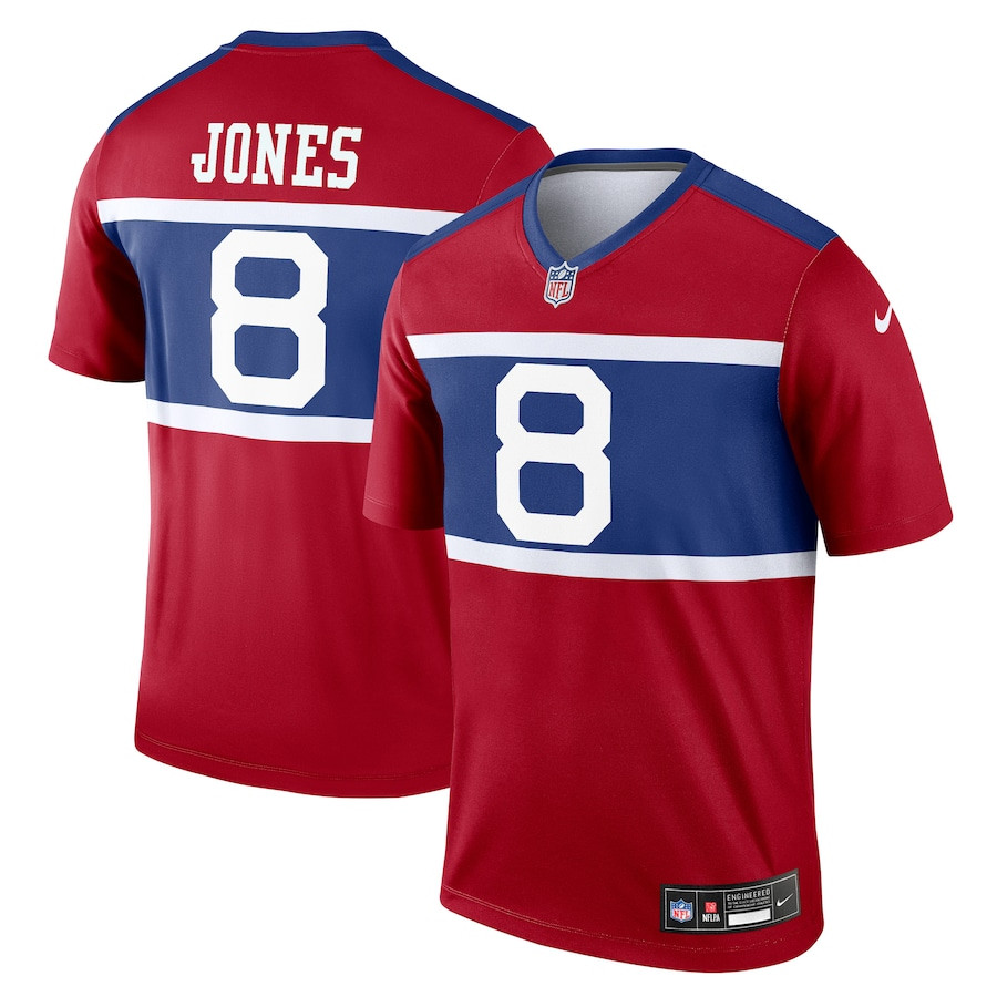 Daniel Jones 8 New York Giants Alternate Legend Player Men Jersey - Century Red JS5475 Saliibo