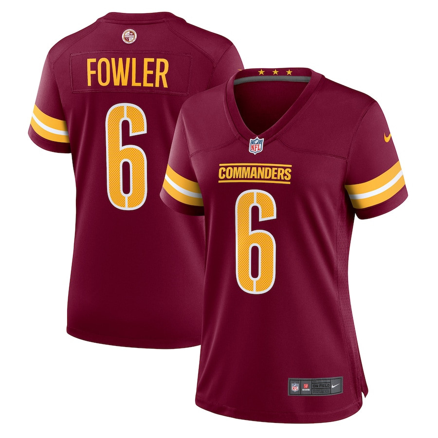 Dante Fowler Jr. 6 Washington Commanders Women's Game Jersey - Burgundy JS6876 Saliibo