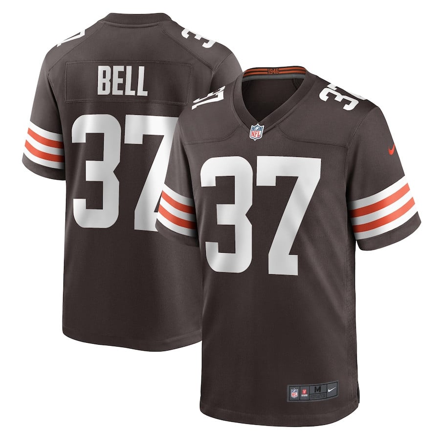 D'Anthony Bell 37 Cleveland Browns Game Men Jersey - Brown JS3208 Saliibo