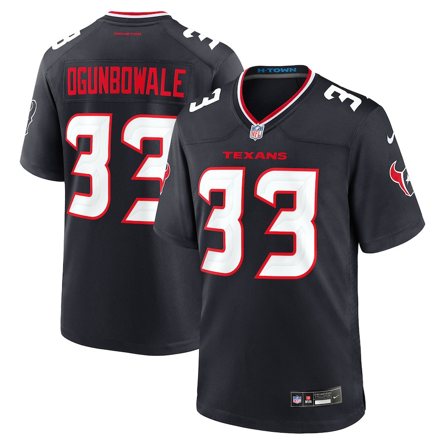 Dare Ogunbowale 33 Houston Texans Team Game Men Jersey - Navy JS3646 Saliibo