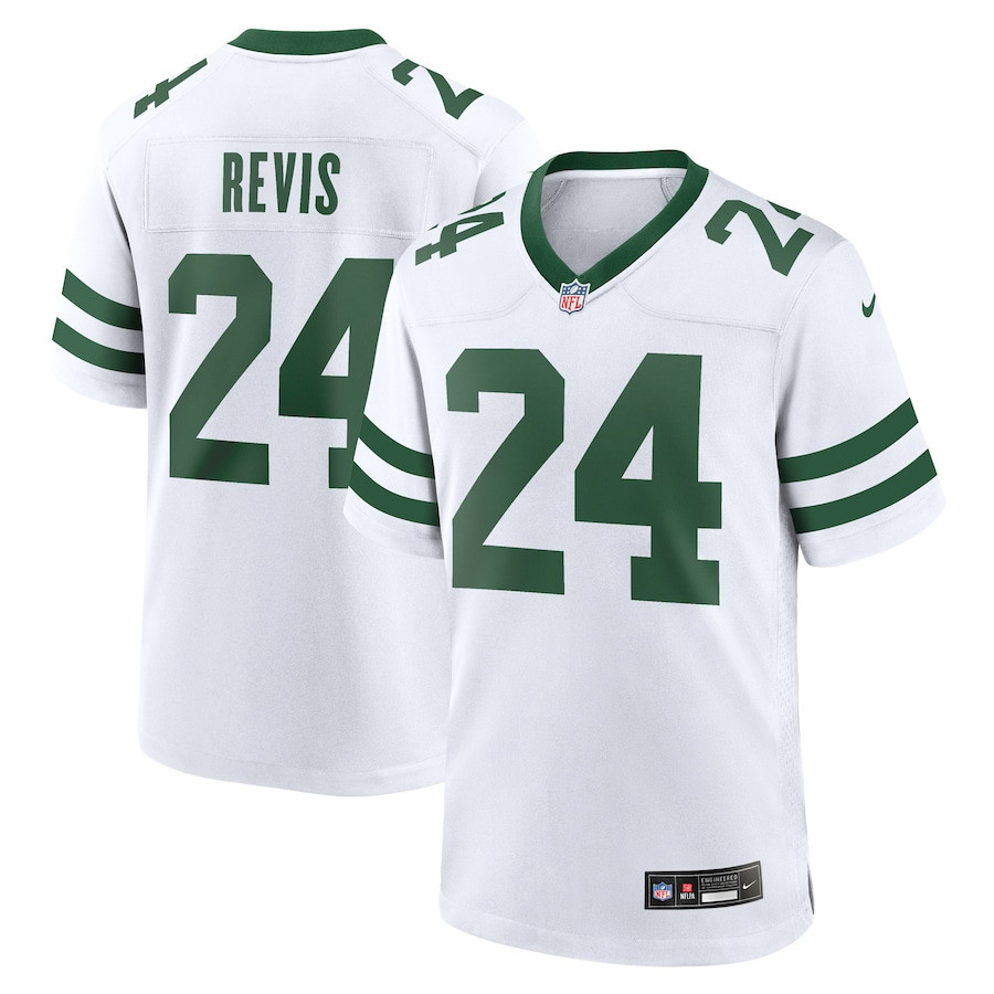 Darrelle Revis 24 New York Jets Game Jersey Retired Player - Men White JS3201 Saliibo