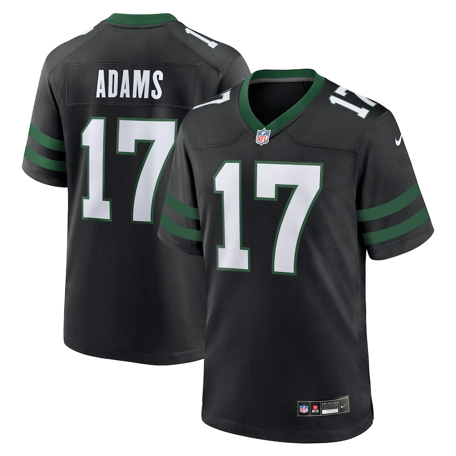 Davante Adams 17 New York Jets Alternate Game Jersey - Legacy Black, Men JS3727 Saliibo